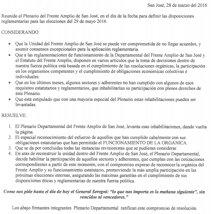 plenario fa marzo 16