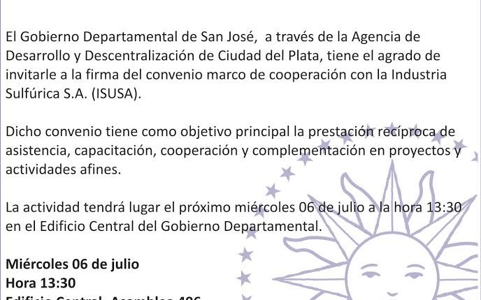 invitacion convenio isusa