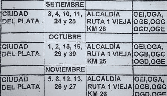 fechas credenciales3
